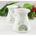 Pure White Matte Ceramic Aromatherapy Oil Burner With Tealight For Gifts Ms-cb019